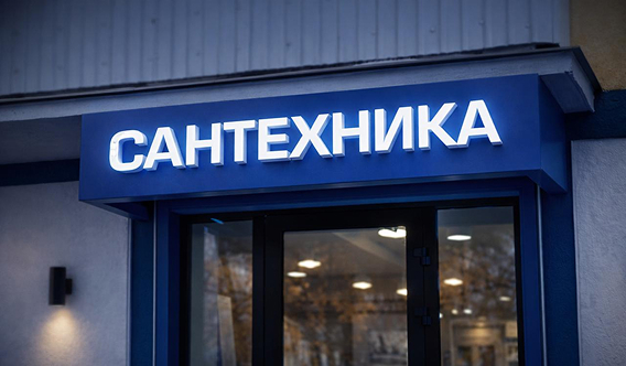 Объемные буквы с бортом
